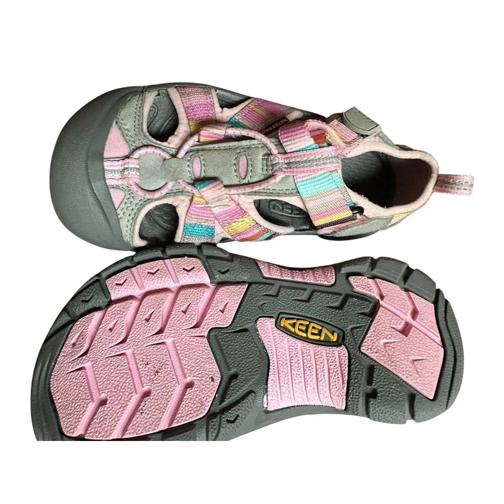 EUC KEEN Newport H2 Pink and Blue Sport Sandals Toddler Sz 12